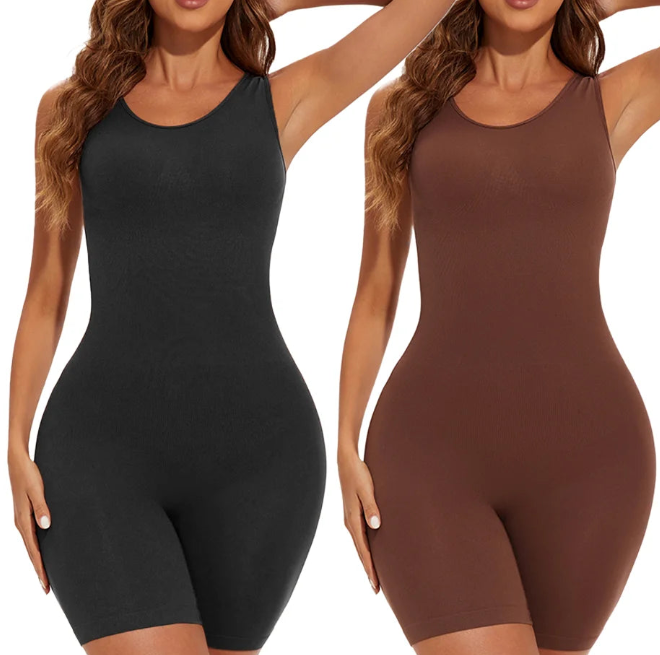 POKARLA Full Coverage Shapewear Bodysuit