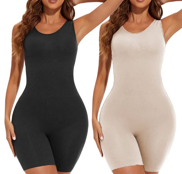 POKARLA Full Coverage Shapewear Bodysuit