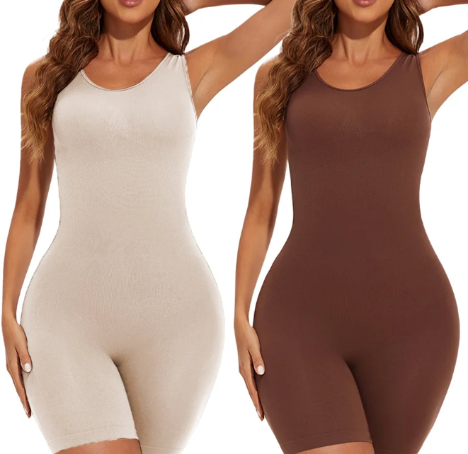POKARLA Full Coverage Shapewear Bodysuit